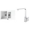 Set Alveus (dřez Cadit 70 White 11 + baterie Reno Chrom) SETA22075