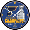 Fanatics Hodiny St. Louis Blues WinCraft 2019 Stanley Cup Champions 12.75'' Round Wall Clock