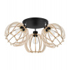 Light Home Stropné svietidlo Timber 9, 3x drevené tienidlo, op