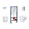 Grohe Solido set predsten.inštal.,klozetu Bau Ceramic+doska Slim SoftClose+tlač.Even,Chróm SANI15BB1101