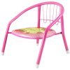 FunPlay Child-10-Pink Detská stolička s pískajúcim podsedákom, kovová, 36x36x36cm, ružová