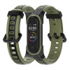 Xiaomi Mi Band 3/4 náhradný náramok - Odolný Farba: Čierna-army zelená MBSCZ-4DSGCAG