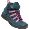 Detské celoročné topánky Keen Hikeport 2 Sport Mid WP Youth blue wing teal/fruit dove Veľkosť: 36