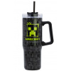 Stor Nerezový termohrnek s brčkem 940 ml Minecraft