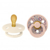 Bibs symetrické cumlíky Colour kaučuk Liberty 2 ks 0-6 mesiacov Ivory-blush