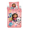 Jerry Fabrics Povlečení Gabbys Dollhouse 02 140x200, 70x90 cm