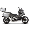 Kompletná sada hliníkových kufrov SHAD TERRA, 37 litrový vrchný kufor, 47/47 litrový bočné kufre, vrátane montážnej sady a platni SHAD HONDA X-ADV 750