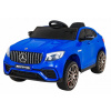 Ramiz Mercedes Benz GLC63S pre deti Modrý + diaľkové ovládanie + pohon 4x4 + MP3 LED + EVA + pomalý štart