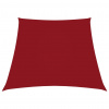 vidaXL Tieniaca plachta, oxford, lichobežníková 2/4x3 m, červená - Červená - 112153-190942