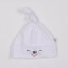 Bavlnená dojčenská čiapočka Bobas Fashion Lucky biela - 68 (4-6m)