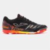Joma Mundial Leather Indoor Football Trainers Black/Orange 8 (42.5)