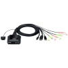 ATEN 2-Port USB-C-DisplayPort-Kabel KVM Switch KVM konsole 4096 x 2160 Pixel; CS52DP