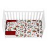 Posteľné obliečky - MEGANSTYLE Bedding Set 90 cm x 120 40x60 cm (Posteľná bielizeň pre posteľ 90x120 +40x60 vianočná bavlna)