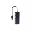 GEMBIRD USB 2.0 4portový hub s vypínači – černý (UHB-U2P4-05)
