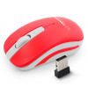 Esperanza EM126WR, Optický, RF Wireless, 1600 DPI, Ružová, Biela