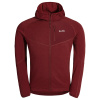 Amiko Men's Fleece Hooded Jacket Dark Red XL