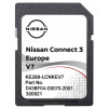 Mapa do navigácie Nissan Európa pamäťová karta SD