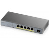 ZyXEL GS1350-6HP, 6 Port managed CCTV PoE switch, long range, 60W, 802.3BT (1 year NCC Pro pack license bundled)