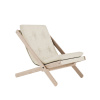 Karup Design deckchair BOOGIE - lehátko (skladacie) 65x88x75 cm linen neošetřené (bez oleja, bez laku)