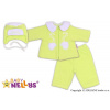 Kabátik, čiapočka a nohavice Baby Nellys ®- zelená, 74 (6-9m)