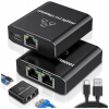 SPLITTER LAN 1x2 SWITCH ROZDEĽOVAČ ADAPTÉR 2xRJ45 ETHERNET 1000Mbps mini