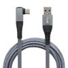 mobilNET Link cable for VR 6M grey USB TypeC Nylon 90 degr. KAB-0211-VRL-USBTC