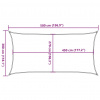 vidaXL Tieniaca plachta 160 g/m² obdĺžniková bledosivá 3x5 m HDPE - Sivá - 142609-88565