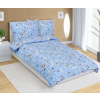 Bellatex Povlečení krepové, Kytička modrá - 140x220, 70x90 cm