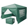 MultiGarden Komerčný záhradný altánok stan 3x3 m, 4 steny - zelený MultiGarden