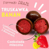 Lyofilizovaná jahoda s banánom v čokoláde, mlieko, 100 g, bagové balenie
