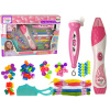 LEAN TOYS Sada na zapletanie vlasov s korálkami 2 v 1