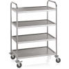 Servírovací vozík 4 police 85 x 53 x 125 cm 100027501