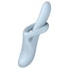 Satisfyer Heat Flex 4 - hrejivý vibrátor s ramienkom na klitoris (strieborný)