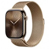 Apple Watch Series 10 GPS+Cellular 46mm Zlaté titánové telo - Zlatý milánsky ťah (M/L) / 150-200 mm