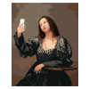 Diamantové maľovanie - MONA LISA SELFIE Rámovanie: vypnuté plátno na rám, Rozmer: 40x50 cm