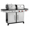 YATO BBQ gril OtaKe 2v1, plyn + drevené uhlie, nerez, 8,2 kW (YG-20030)