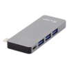 LMP Basic Hub, USB-C, 3x USB 3.0, čtečka micro/SD karet - USB-C nabíjecí adaptér, vesmírně šedý - 18118