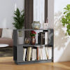 vidaXL Knižnica/deliaca stena sivá 80x25x70 cm masívna borovica - Sivá - 52368-7457
