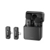 BOYA Microphone Wireless BY-V3 Combo 2.4GHz, with 2 transmitters and 2 receivers (Type-C and Lightning) Black EU BY-V3-Combo