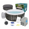 Guľatý nafukovací hydromasážny bazén Bestway, 669 l (Garden SPA Bestway 60005 Hydromasáž LAY-Z-SPA BAHAMAS 4 osoby)