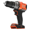 Black & Decker aku príklepová vŕtačka, 2-cestný, bez kefiek, + púzdro, bez akumulátoru, bez nabíjačky, vr. príslušenstva, BCD383XN-XJ; BCD383XN-XJ