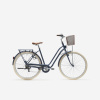 Mestský bicykel Elops 520 so zníženým rámom modrý XS
