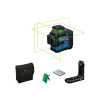 BOSCH Krížový laser 3 x 360° zelený GLL 80-33CG + držiak LB10 + USB-C kábel IP65