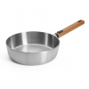 WOLL Panvica na soté LOGIC STEEL 24 cm, s odnímateľnou rukoväťou, nerezová oceľ