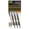 FOX Montáž Edges Naturals Copper-Core Power Grip Lead Clip Leaders 3ks