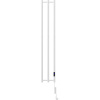 Mexen Pino elektrický radiátor s vešiakmi na uteráky 1405 x 242 mm, 200 W, biely - W301-1405-242-00-20