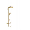 HansGrohe Croma Select S - Sprchový set Showerpipe 280 s termostatom, leštený vzhľad zlata 26890990