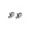 Karabínka z nerezovej ocele, viac veľkostí - 4 ks 3 (7x11 mm) platina