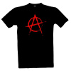 Tričko s potlačou Anarchy tričko Anarchia pánské Černá M