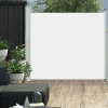 vidaXL Zaťahovacia bočná markíza na terasu krémová 170x300 cm 48365